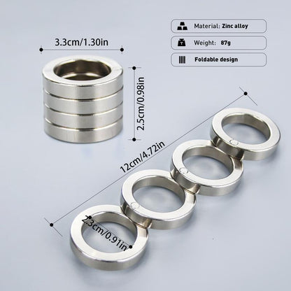 Compact Stainless Steel Fidget Toy Spinner