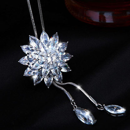 Sparkling Ice Drop Necklace - Luxicro