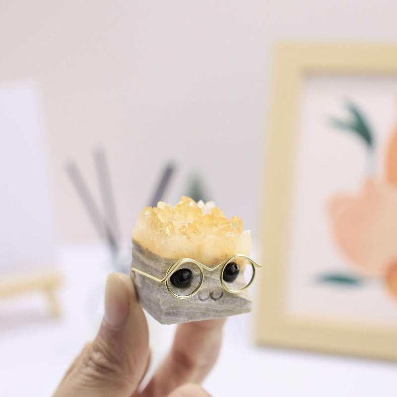 Handcrafted Natural Stone Hedgehog Decoration