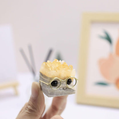 Handcrafted Natural Stone Hedgehog Decoration