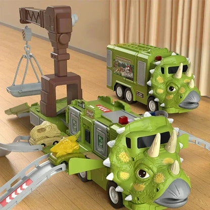 Fun Dinosaur Model Vehicle Set