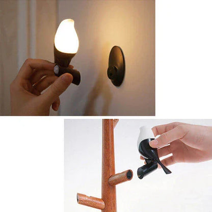Automatic Wooden Desk Lamp with Sensor