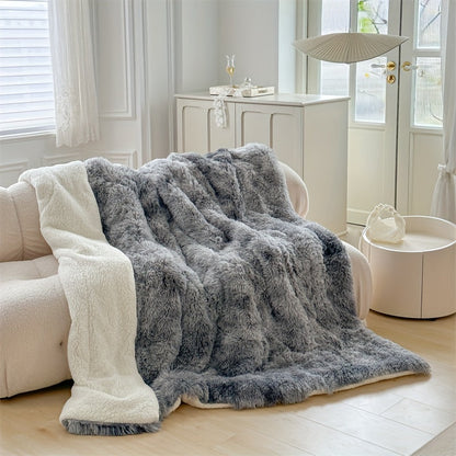 Cozy Faux Fur Warm Throw Blanket