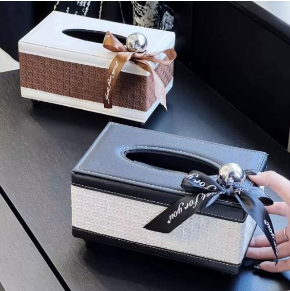 Elegant Leather Tissue Box - Luxicro
