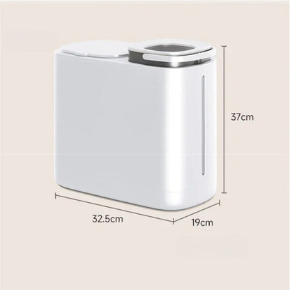 Compact Dual Kitchen Recycling Waste Bin