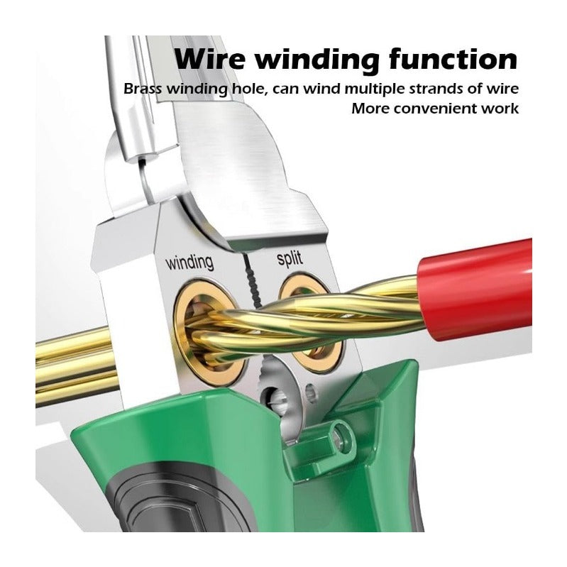 Compact Wire Stripper with Built-In Voltage Tester