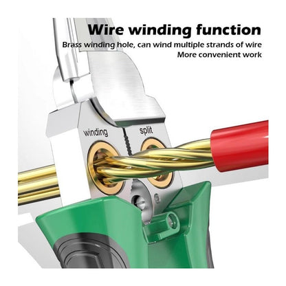 Compact Wire Stripper with Built-In Voltage Tester