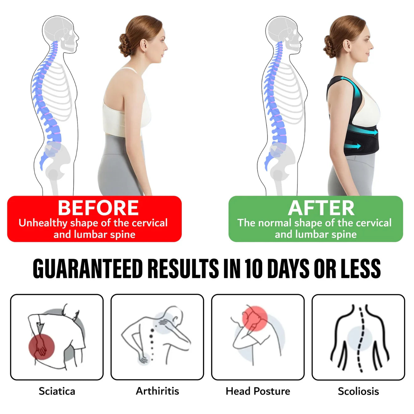 Comfortable Back Straightening Support Belt