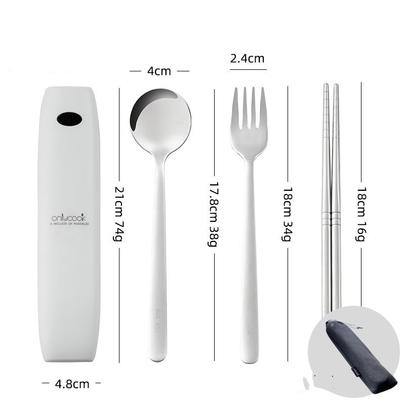 Portable Utensil Set with UV Cleaner - Luxicro