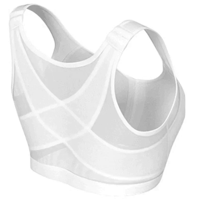 Supportive Athletic Bra with Customizable Straps