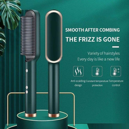 Advanced Ceramic Hair Straightening Comb Brush