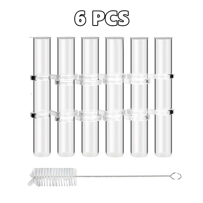 Flexible Flower Clear Glass Vase with Handles