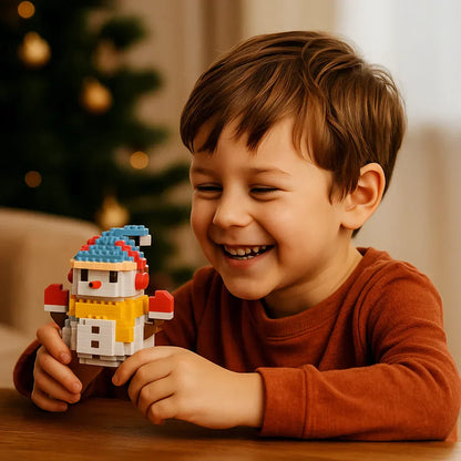 Vibrant Holiday Lego Style Figurines - Kids Playset