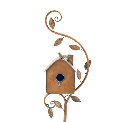 Vibrant Garden Bird Feeder Stakes