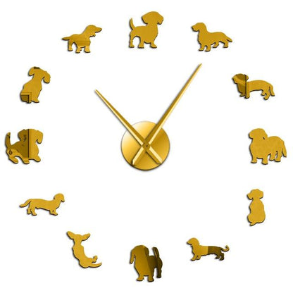 Colorful Pet Theme Desk Clock