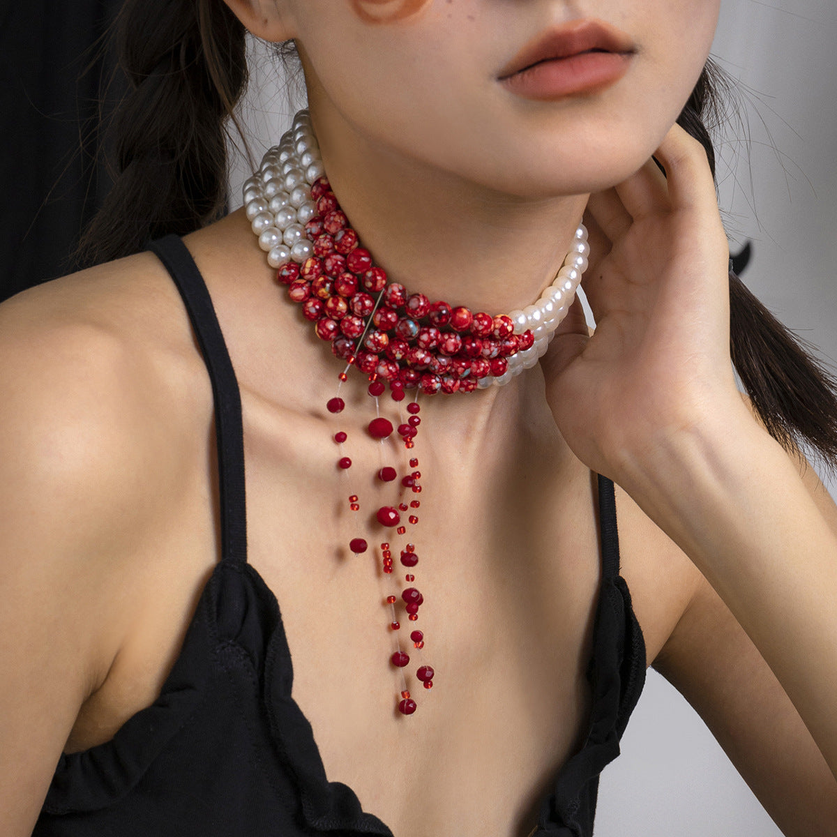 Dark Punk Metal Chain Necklace - Luxicro