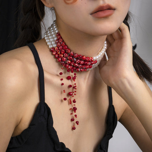 Dark Punk Metal Chain Necklace - Luxicro