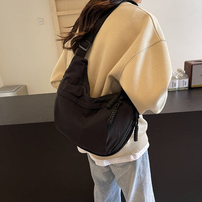 Practical Nylon Tote Bag with Organized Compartments - Luxicro