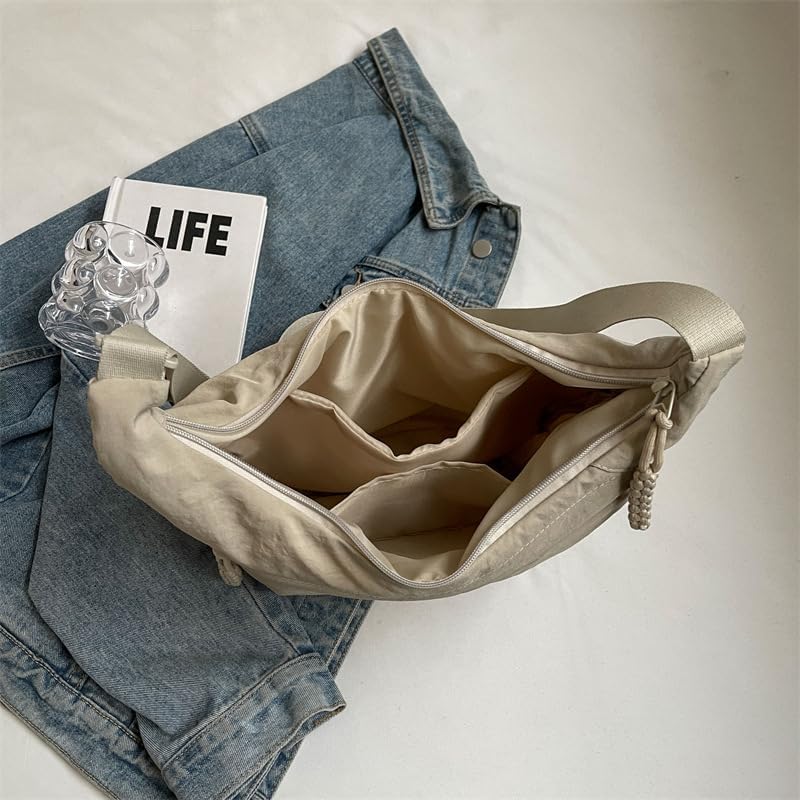 Practical Nylon Tote Bag with Organized Compartments