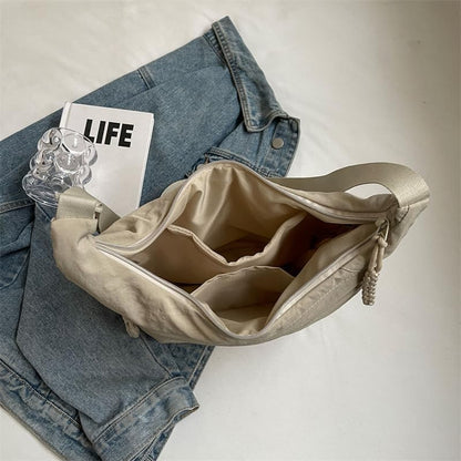 Practical Nylon Tote Bag with Organized Compartments