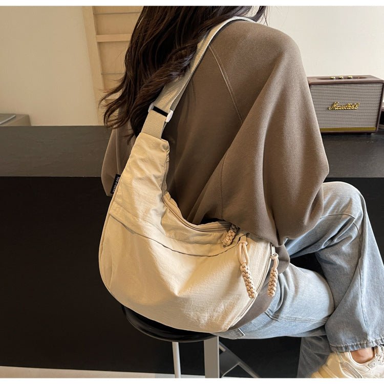 Practical Nylon Tote Bag with Organized Compartments