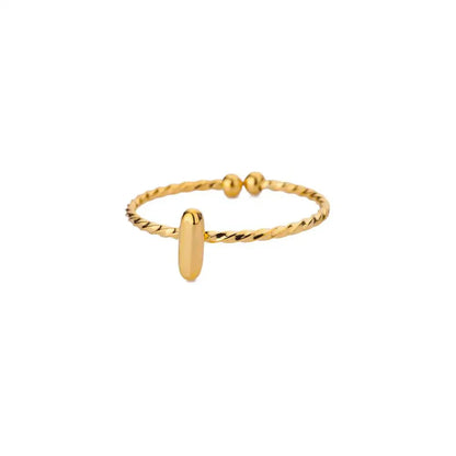 Custom Engraved Monogram Bubble Ring