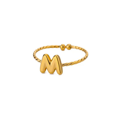 Customizable Engraved Monogram Ring