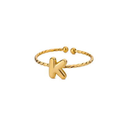 Customizable Engraved Monogram Ring