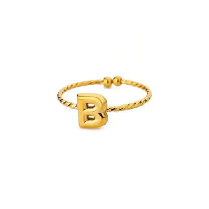 Customizable Engraved Monogram Ring