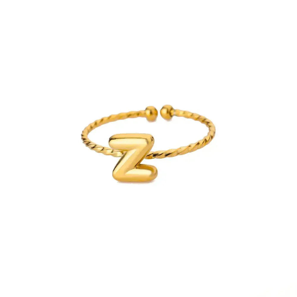 Customizable Engraved Monogram Ring