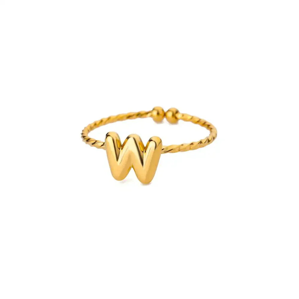 Customizable Engraved Monogram Ring