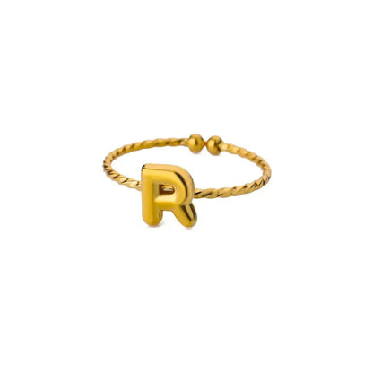Customizable Engraved Monogram Ring