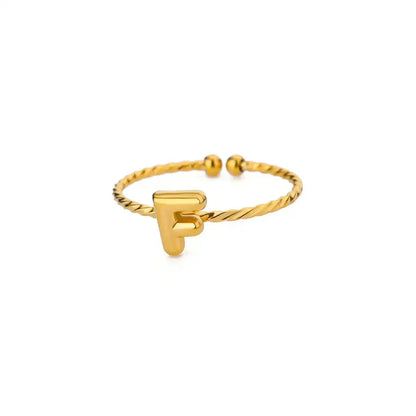 Customizable Engraved Monogram Ring
