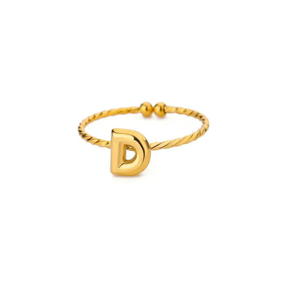 Customizable Engraved Monogram Ring