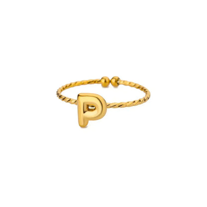 Customizable Engraved Monogram Ring