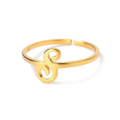Custom Monogrammed Alphabet Letter Rings