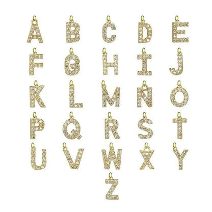 Dainty Pearl Initial Pendant Necklace
