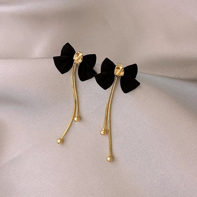 Dainty Rose Gold Drop Dangle Earrings