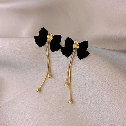 Dainty Rose Gold Drop Dangle Earrings
