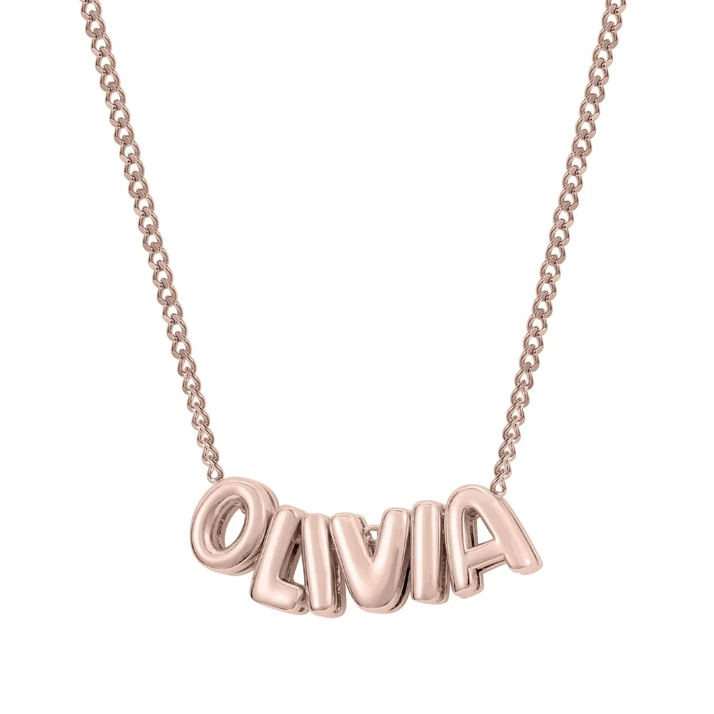 Dainty Engraved Personalized Name Necklace