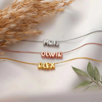 Dainty Engraved Personalized Name Necklace