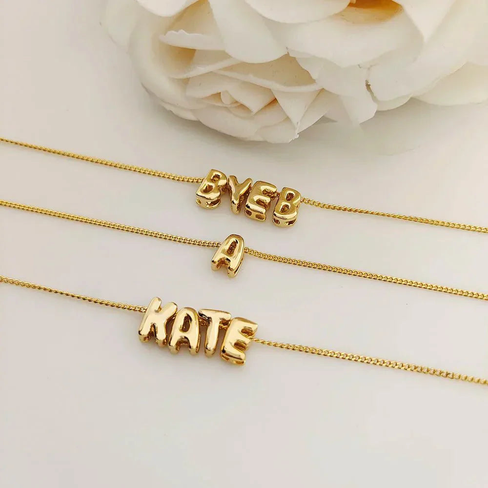 Dainty Engraved Personalized Name Necklace