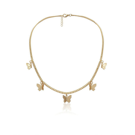 Dainty Feather Chain Necklace - Luxicro