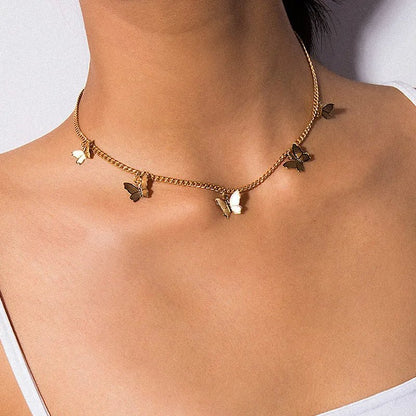 Dainty Feather Chain Necklace