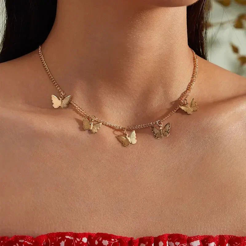 Dainty Feather Chain Necklace