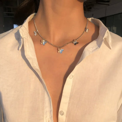 Dainty Feather Chain Necklace