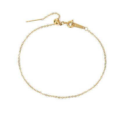 Dainty Letter Diamond Pendant Charm Bracelet
