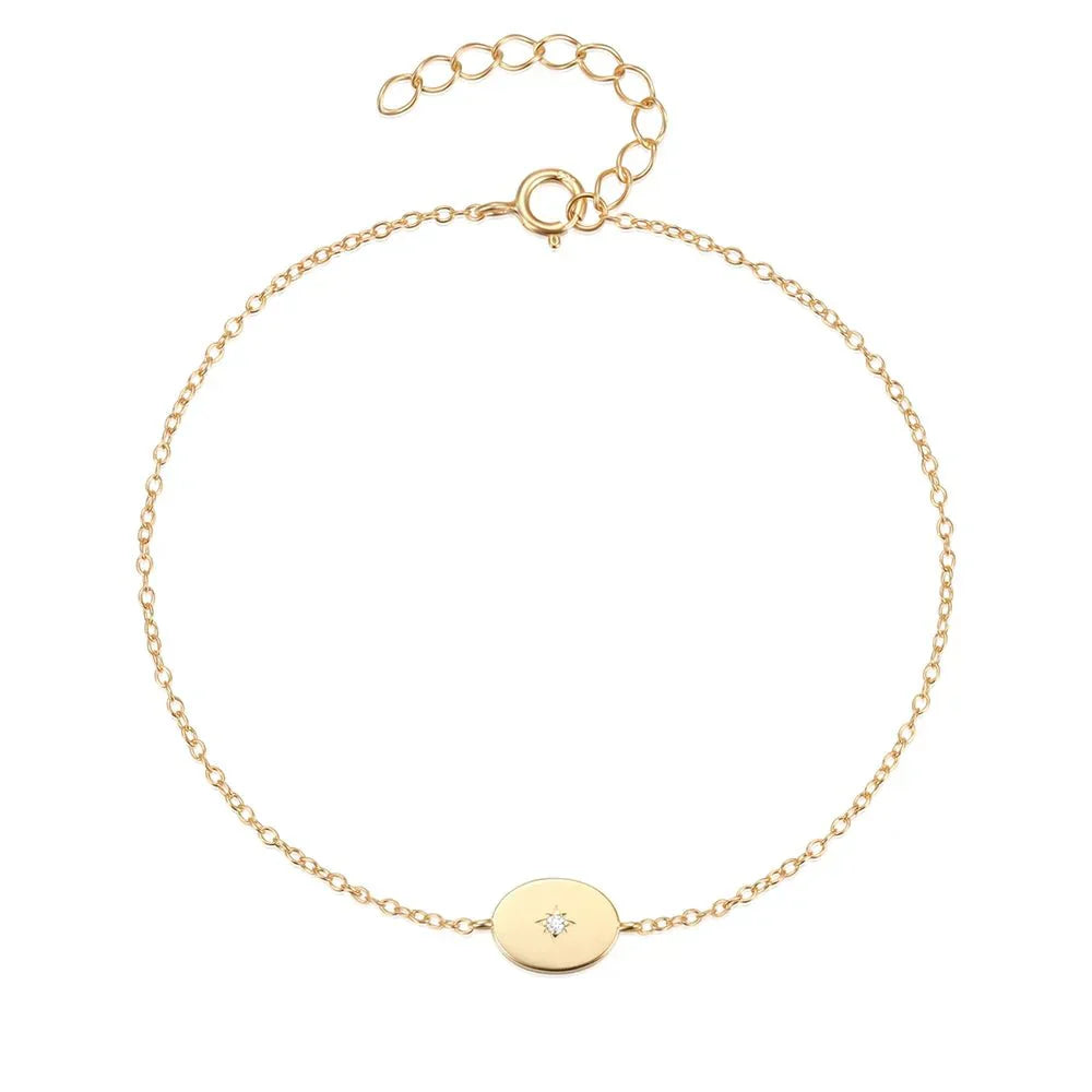 Dainty Sterling Star Accent Bracelet