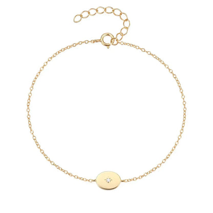 Dainty Sterling Star Accent Bracelet