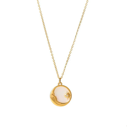 Dainty Celestial Silver Chain Necklace